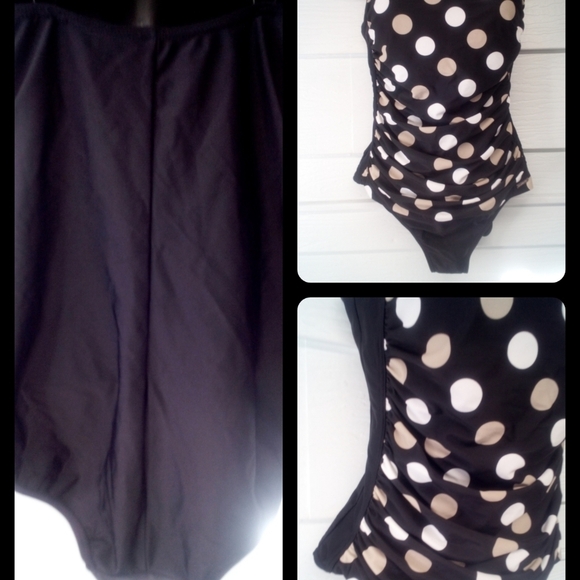 Polka Dots one piece swimsuit - Picture 5 of 6
